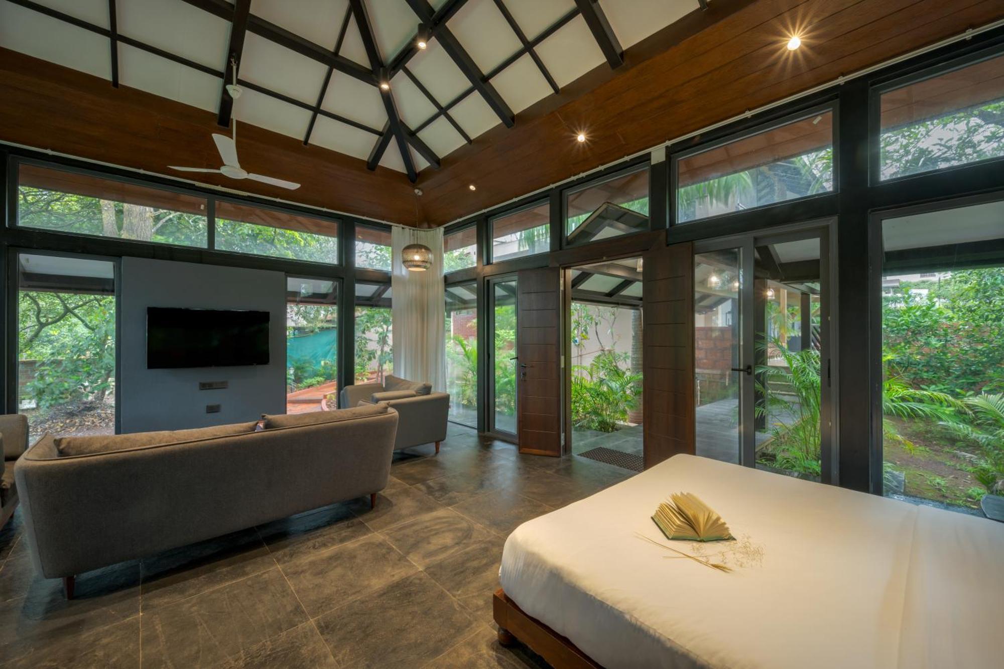Saffronstays The Glasshouse, Panchgani - Beautiful Glass Villa For Couples Exteriör bild