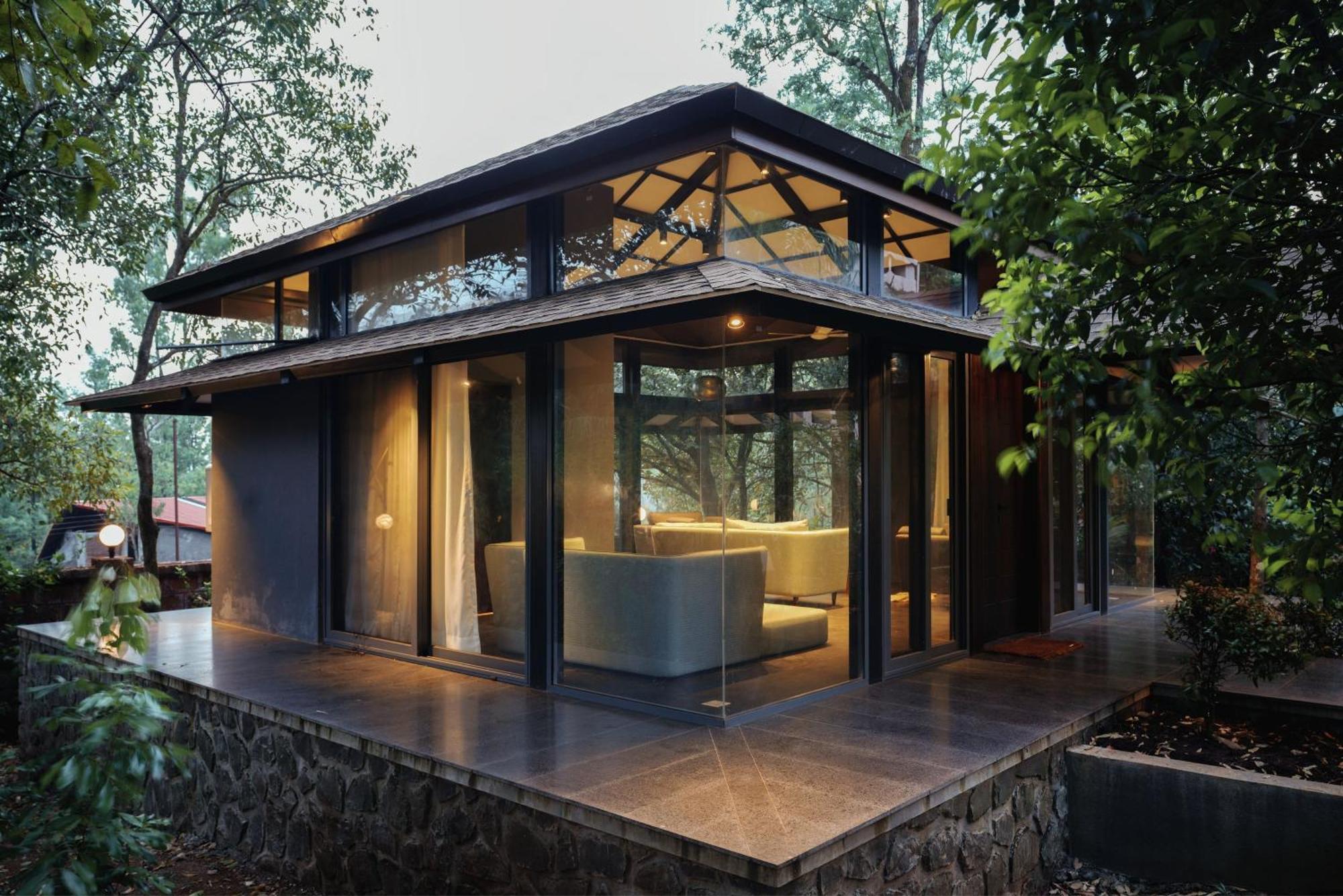 Saffronstays The Glasshouse, Panchgani - Beautiful Glass Villa For Couples Exteriör bild